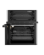 Beko EDC634S 60cm Double Oven Electric Cooker with Ceramic Hob - Silver