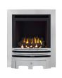 Sirocco Grace Full Depth High Efficiency Glass Fronted Gas Fire - Brushed Steel