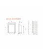 Sirocco Grace Slimline High Efficiency Glass Fronted Gas Fire - Brass