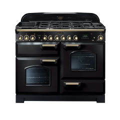 Rangemaster CDL110DFFBL/B CDL110DFFBL Classic Deluxe Dual Fuel Range Cooker