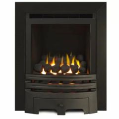 Sirocco Grace Full Depth High Efficiency Glass Fronted Gas Fire - Black