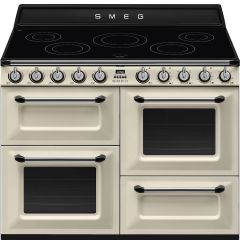 Smeg TR4110IP2 Victoria 110x60cm Induction Fan Assisted Range Cooker - Cream