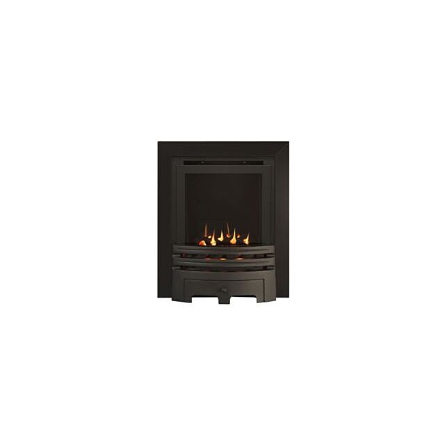 Sirocco Grace Slimline High Efficiency Glass Fronted Gas Fire - Chrome