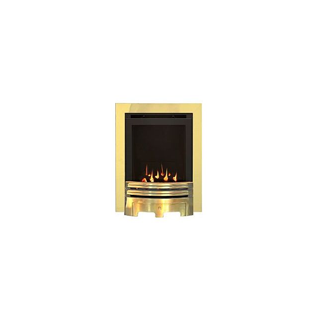 Sirocco Grace Slimline High Efficiency Glass Fronted Gas Fire - Chrome