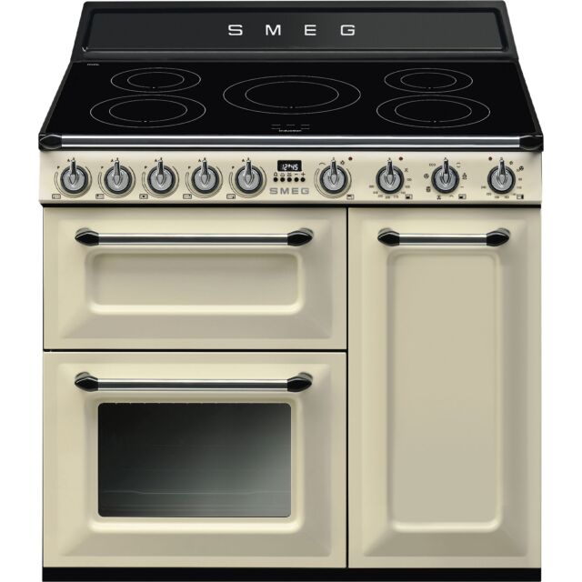 Smeg TR93IP2 90x60cm Victoria Induction Range Cooker - Cream