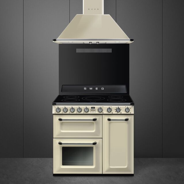 Smeg TR93IP2 90x60cm Victoria Induction Range Cooker - Cream