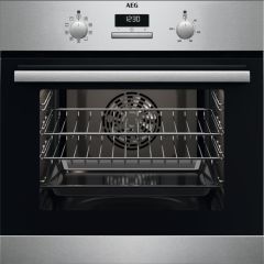 AEG BCX23101EM 59.4cm Built In Electric Single Oven - Stainless